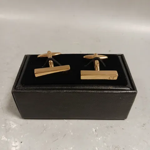 BOXED DESIGNER PERSONALISED 'CT' CUFF LINKS