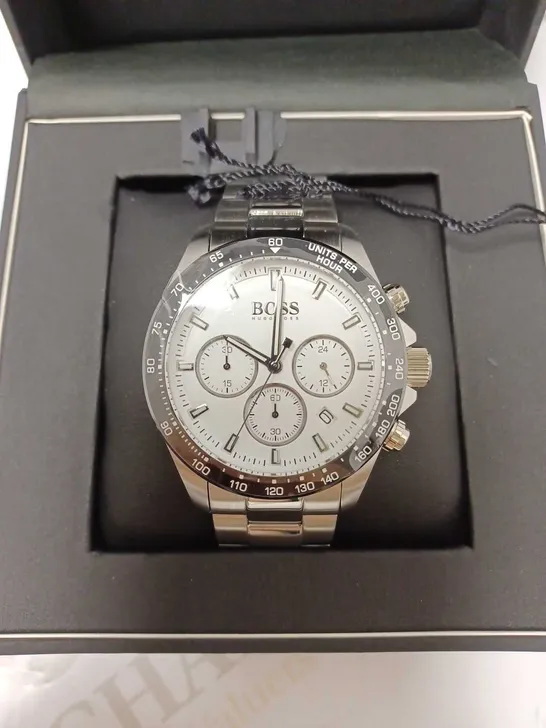 BOSS HERO WHITE CHRONOGRAPH DIAL WATCH RRP £379