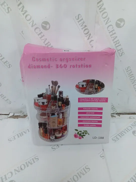 BOXED COSMETICS ORGANIZER DIAMOND 