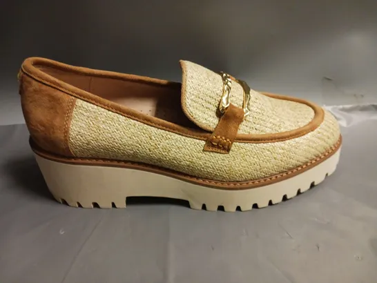 MODA IN PELLE LADIES WEDGE SHOES GOLD SIZE EU 40