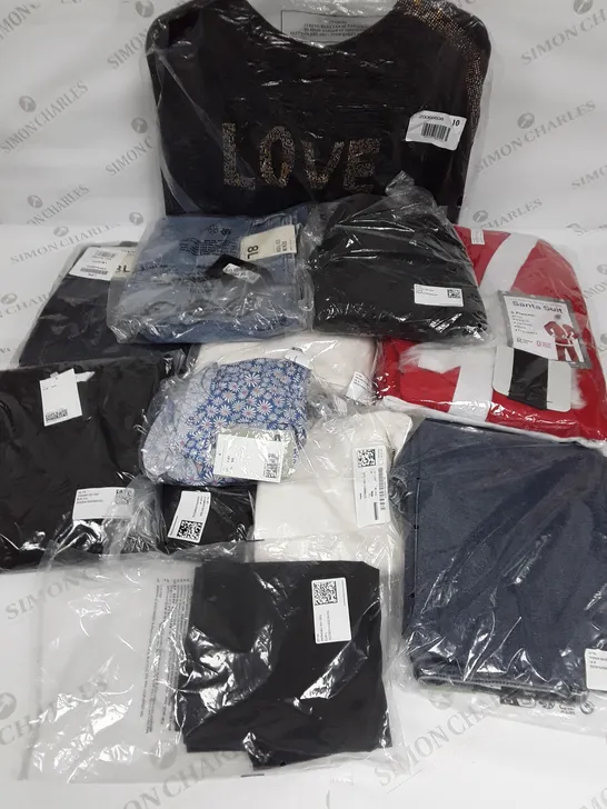 LARGE BOX OF ASSORTED CLOTHING TO INCLUDE H&M, RIVER ISLAND AND ROMAN