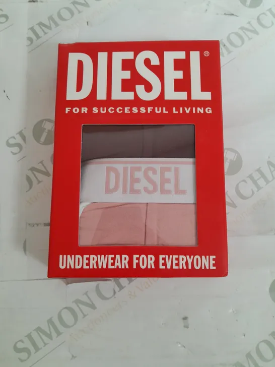 BOXED DIESEL SET OF 2 TRUNKS IN PINK & BROWN - MEDIUM