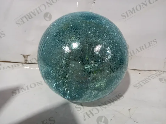 OUTLET MR CHRISTMAS 8" GLASS CRACKLE SPHERE WITH ROTATING LIGHT