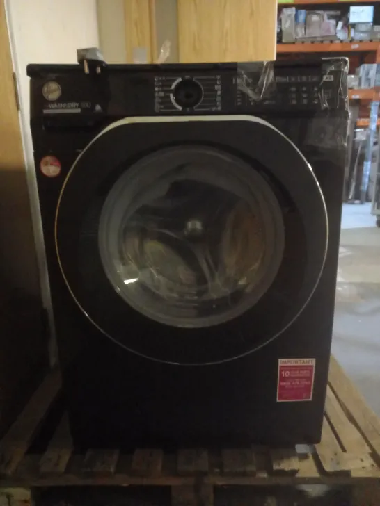 HOOVER H-WASH 500 HD496AMBCB FREESTANDING WASHER DRYER, 9 KG/6 KG LOAD, 1400 RPM, BLACK