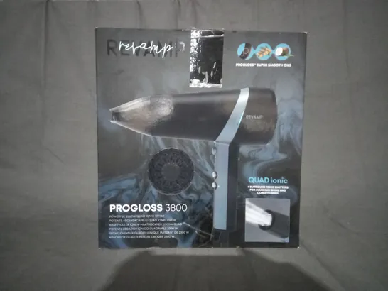 BOXED REVAMP PROGLOSS 3800 QUAD IONIC HAIR DRYER DR-3800