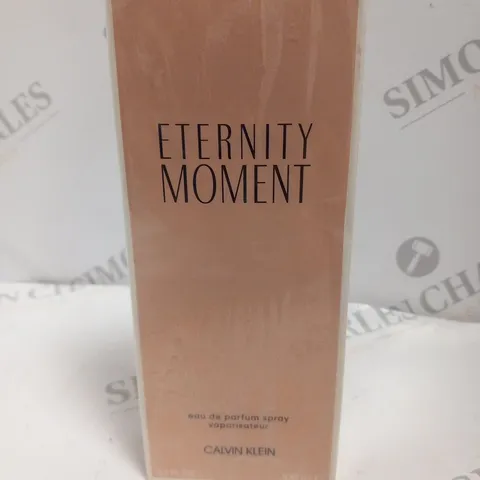 BOXED AND SEALED ETERNITY MOMENT EAU DE PARFUM CALVIN KLEIN 100ML