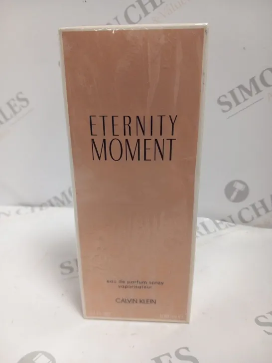 BOXED AND SEALED ETERNITY MOMENT EAU DE PARFUM CALVIN KLEIN 100ML