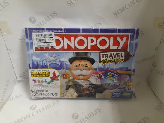 BOXED MONOPOLY TRAVEL WORLD TOUR RRP £29.99