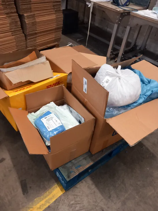 PALLET OF ASSORTED MEDICAL AND PPE SUPPLES TO INCLUDE;