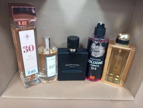 10 ASSORTED UNBOXED FRAGRANCES TO INCLUDE; THE SCENT RESERVE, MAUBOUSSIN, THE SHAVE FACTORY AND GUERLAIN