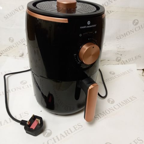 COOK'S ESSENTIALS COMPACT AIR FRYER BLACK/ROSE GOLD 