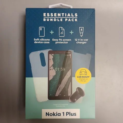 APPROXIMATELY 25 BRAND NEW BOXED ESSENTIAL BUNDLE PACKS FOR NOKIA 1 PLUS
