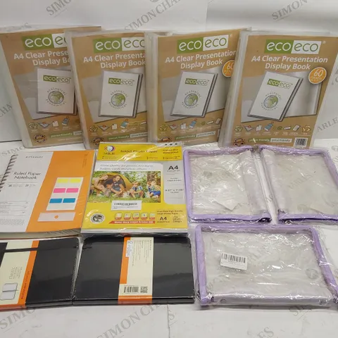 BOX OF APPROXIMATELY 11 BRAND NEW STATIONARY PRODUCTS TO INCLUDE;