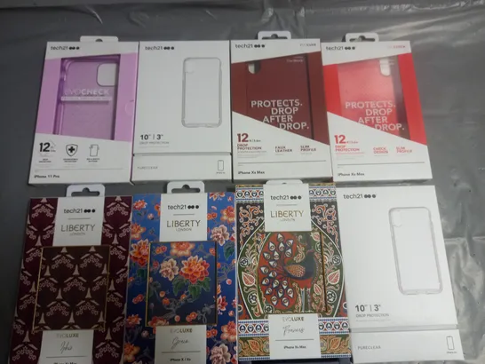 LARGE QUANTITY OF ASSORTED BRAND NEW TECH 21 MOBILE PHONE CASES 