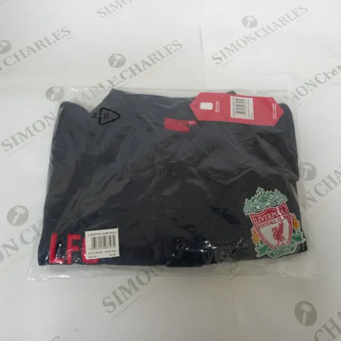 BAGGED LIVERPOOL FC NAVY POLO SHIRT SIZE XXL 