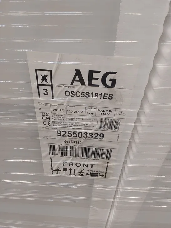 AEG OSC5S181ES LOW FROST INTEGRATED FRIDGE FREEZER, SLIDING HINGE, 70/30 RRP £500