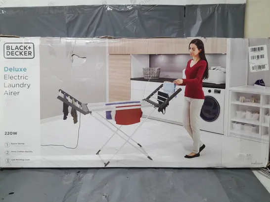 BOXED BLACK AND DECKER DELUXE ELECTRIC LAUNDRY AIRER - COLLECTION ONLY RRP £112.99