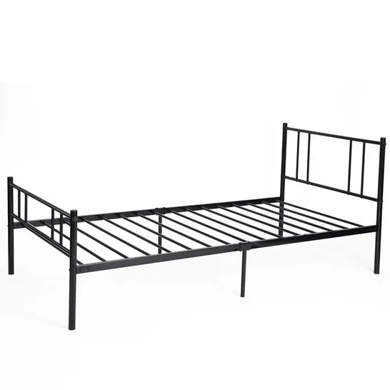 BOXED HARUTO SINGLE BLACK BED FRAME (1 BOX)