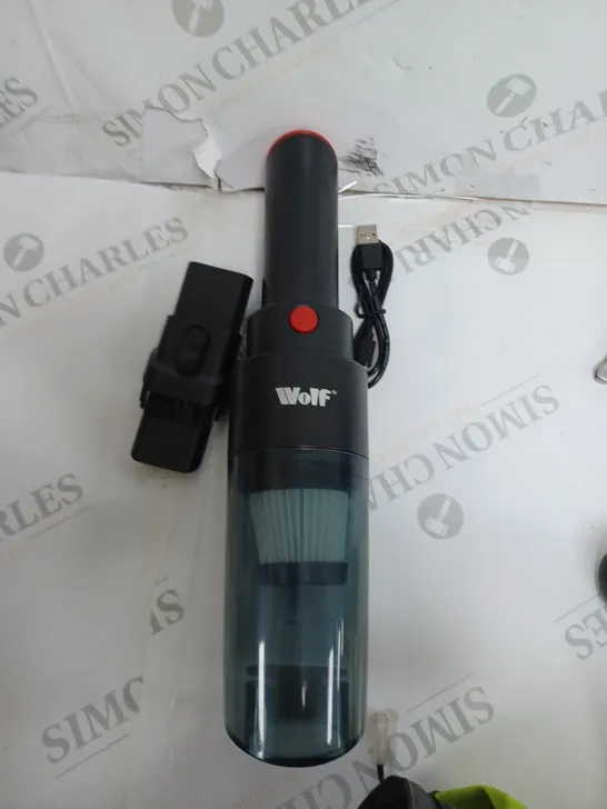 BOXED WOLF CORDLESS CAR BUDDY VACUUM CLEANER