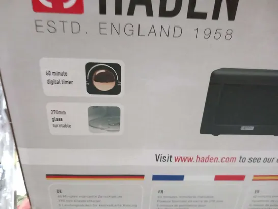 BRAND NEW BOXED HADEN 800W MICROWAVE 197061