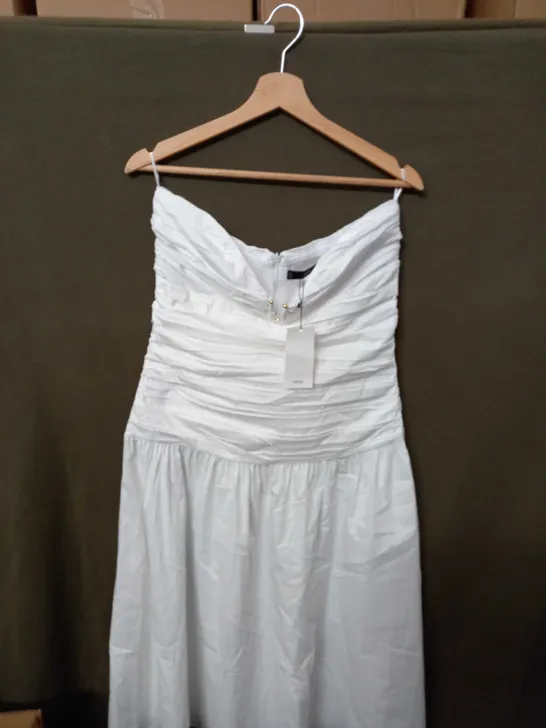 MANGO WHITE DRESS - SIZE L