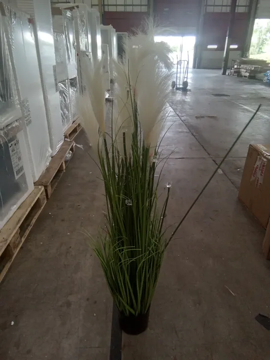 BOXED LED PAMPASS GRASS ARTIFICIAL PLANT - IVORY 