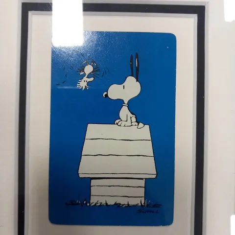 FRAMED SNOOPY AT HOME – BLUE