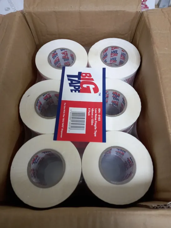 36 BIG TAPE LOW NOISE FRAGILE TAPE ROLLS (48mm x 150m)