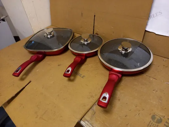 BERLINGHER HAUS SET OF 3 NON STICK PANS