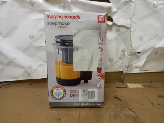 MORPHY RICHARDS CLARITY SOUP MAKER