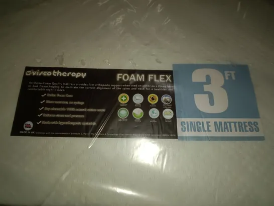 BAGGED VISCO THERAPY FOAM FLEX 3FT MATTRESS 