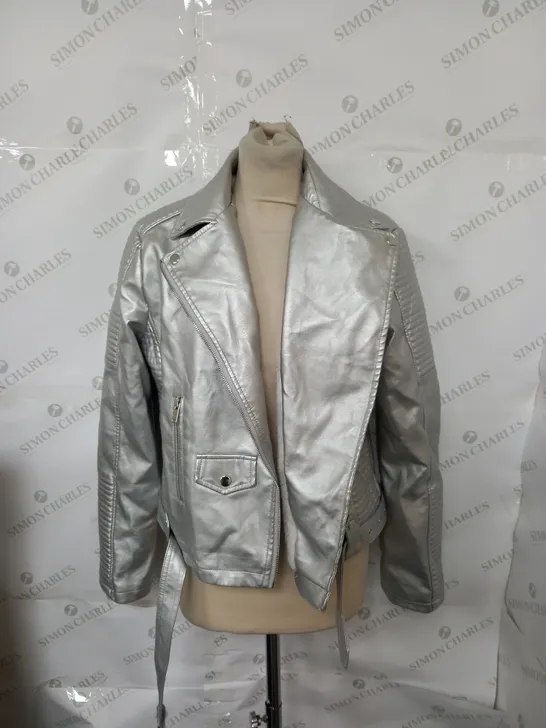 FASHION NOVA CANT STOP ME NOW PU LEATHER JACKET - LARGE