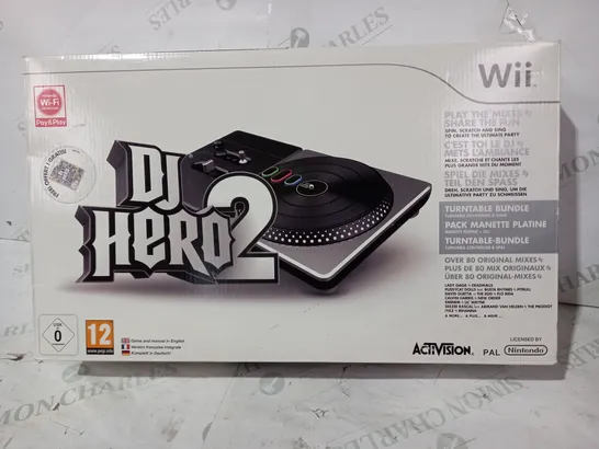 BOXED DJ HERO 2 FOR WII