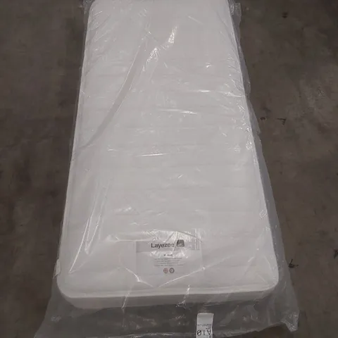 QUALITY BAGGED LAYEZEE 3FT SINGLE MEMORY FOAM LAYER MATTRESS 