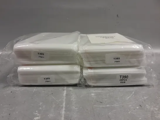 BOX OF APPROXIMATELY 12 SETS OF 25 T390 GLASS SCREEN PROTECTORS & T395 SCREEN PROTECTORS 