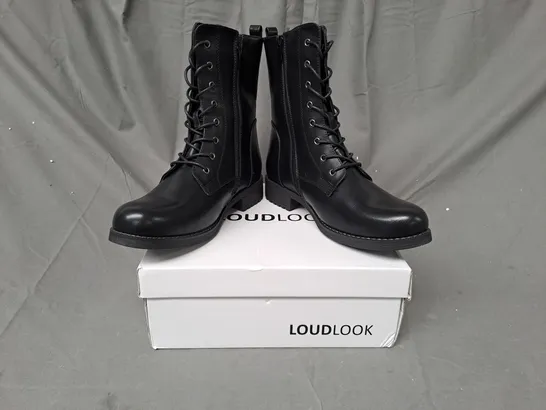 BOXED PAIR OF LOUDLOOK BOOTS IN BLACK EU SIZE 41