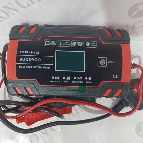 BOXED BUDDYGO 12V 8A -24V 4 A PULSE REPAIR BATTERY CHARGER