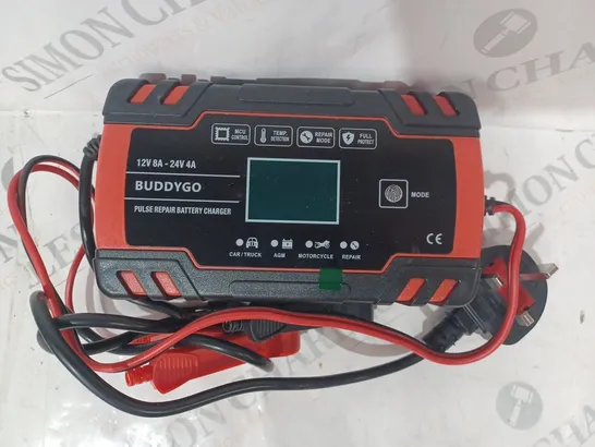 BOXED BUDDYGO 12V 8A -24V 4 A PULSE REPAIR BATTERY CHARGER