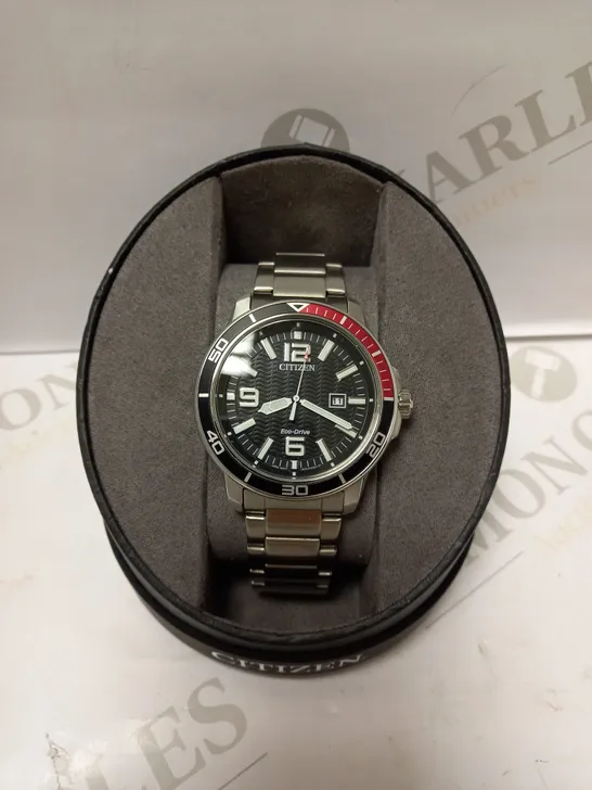 CITIZEN ECO-DRIVE MEN'S SPORT BLACK DIAL WRISTWATCH  RRP £199