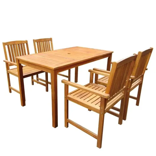 EDYTHE RECTANGULAR 4 PERSON 140CM LONG DINING SET