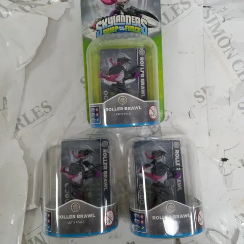 THREE SKYLANDERS SWAP FORCE ROLLER BRAWL FIGURES