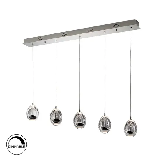 BOXED SOCIO 5-LIGHT LED KITCHEN ISLAND PENDANT 