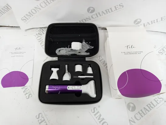 TILI 5-IN-1 MULTI-FUNCTION HAIR REMOVAL KIT - PURPLE