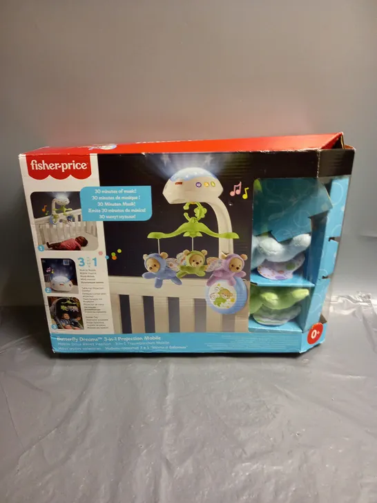 BOXED FISHER PRICE BUTTERFLY DREAMS PROJECTION MOBILE 