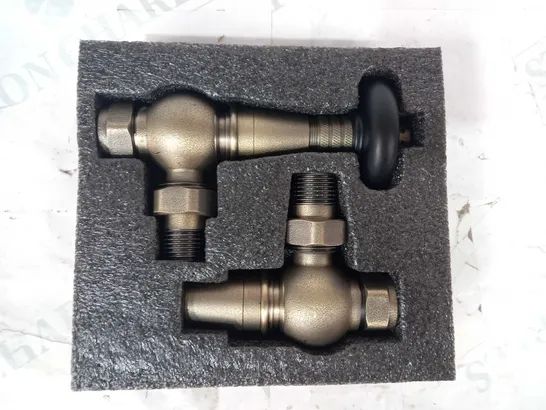 SENATOR TRADITIONAL ANGLED RADIATOR VALVES IN BRONZE