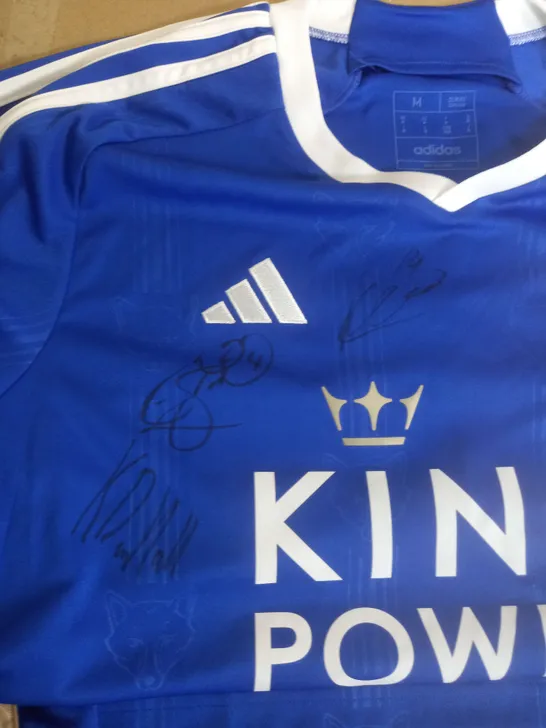 LEICESTER CITY FOOTBALL CLUB SIGNED SHIRT 