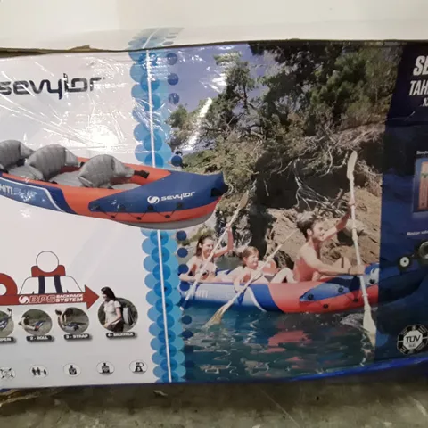 BOXED SEVYLOR TAHITI PLUS 3 PERSON INFLATABLE KAYAK 