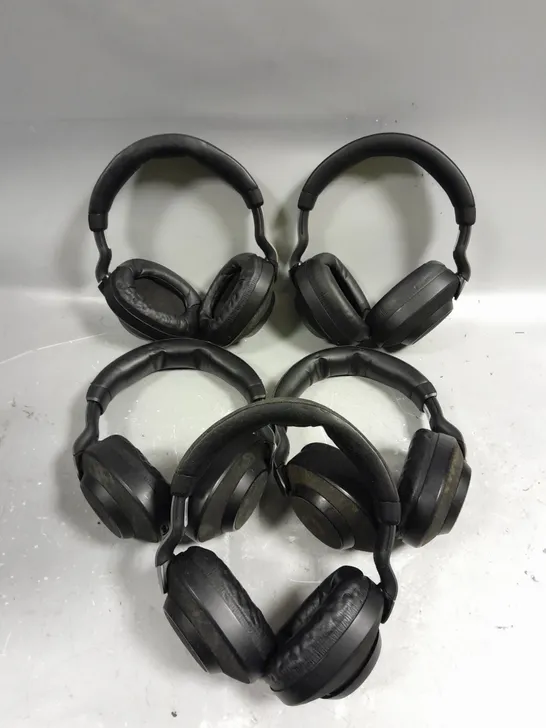 5 X JABRA WIRELESS BLUETOOTH HEADPHONES IN BLACK