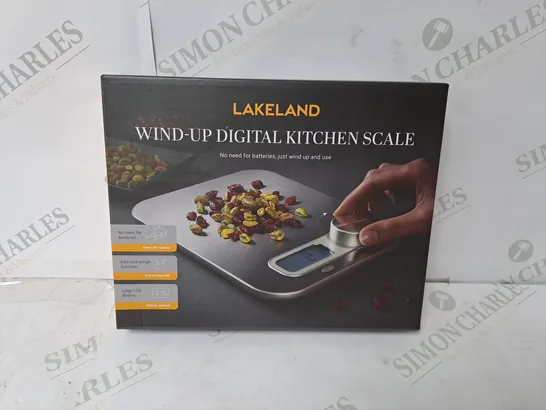BOXED LAKELAND WIND-UP DIGITAL KITCHEN SCALE 