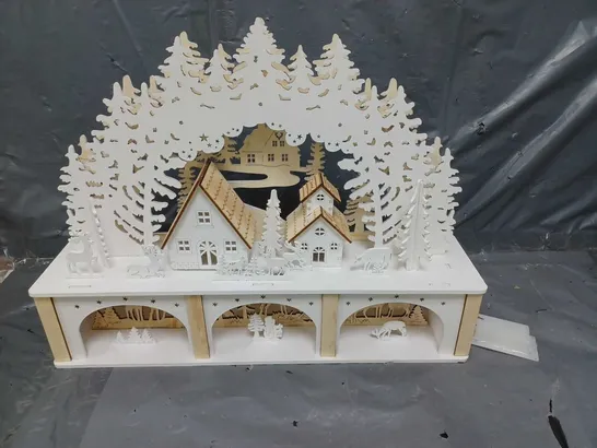 WHITE WOOD LIT VILLAGE SCENE RRP £34.99